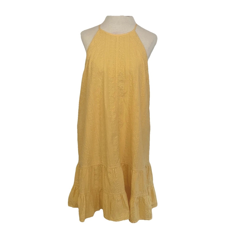 Cece Butter Yellow Halter‎ Dress A Line Women's Size 10